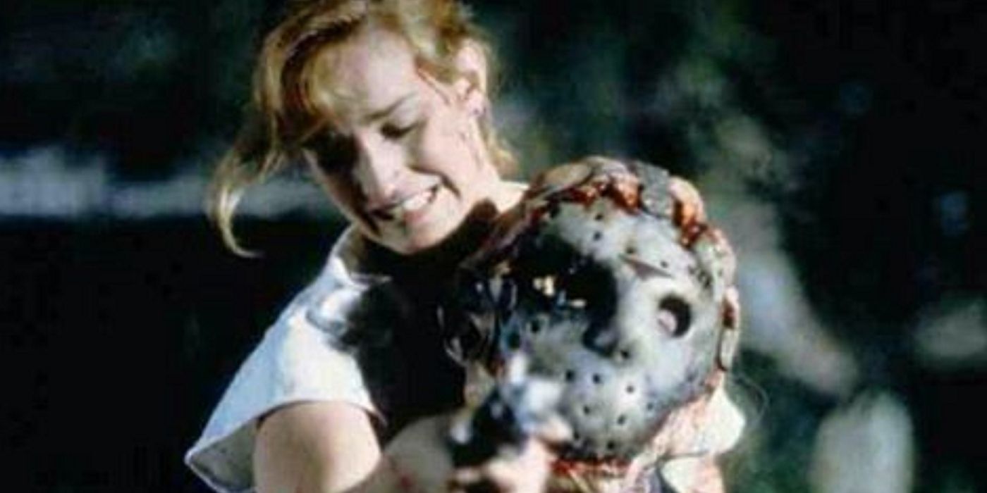 Jessica Kimble attacking Jason Voorhees.