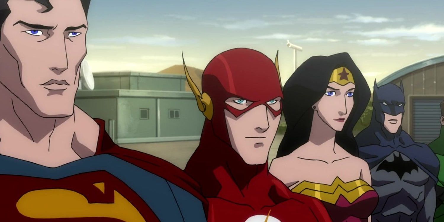 Superman, Flash, Wonder Woman and Batman
