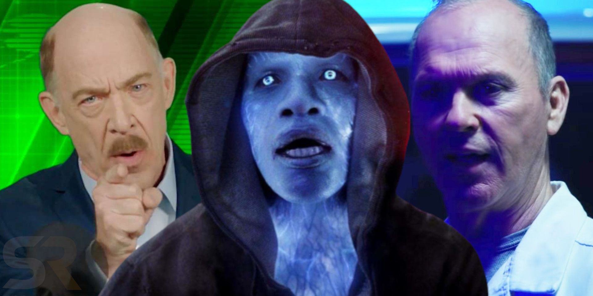 Jameson Jamie Foxx Electro Michael Keaton Adrian Toomes