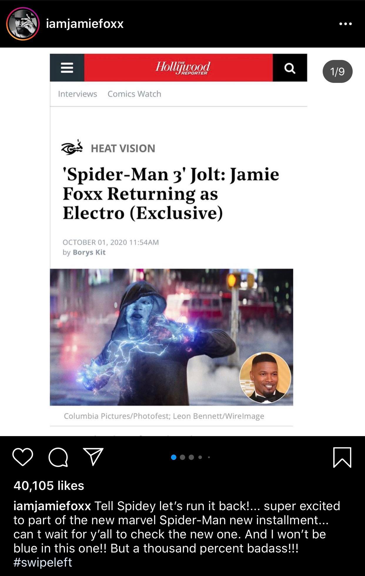 Jamie Foxx Electro New Look MCU
