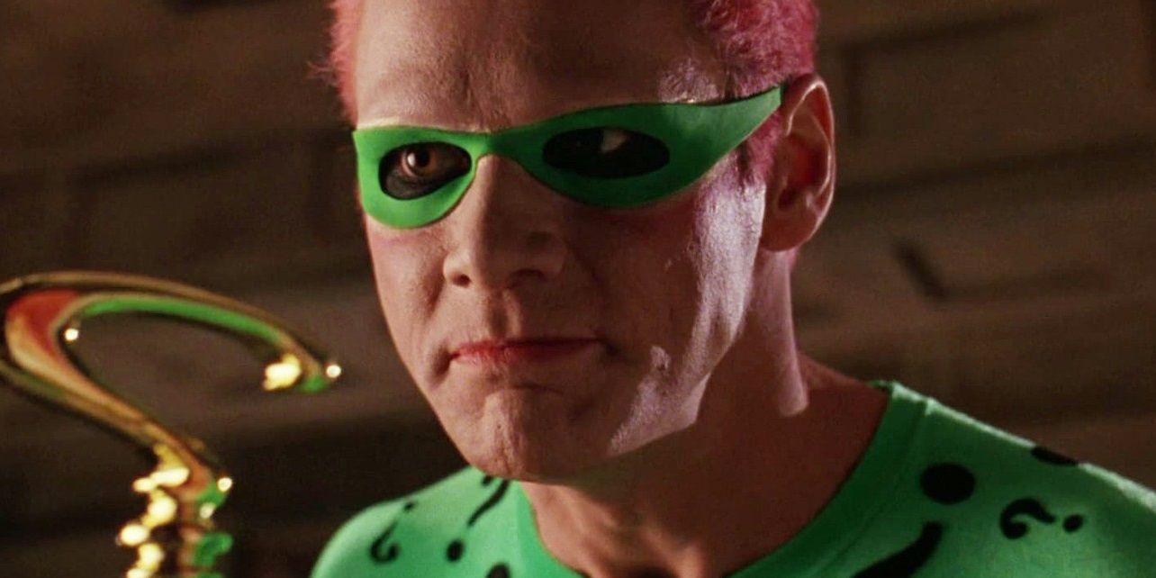 Jim Carrey as The Riddler in Batman Forever