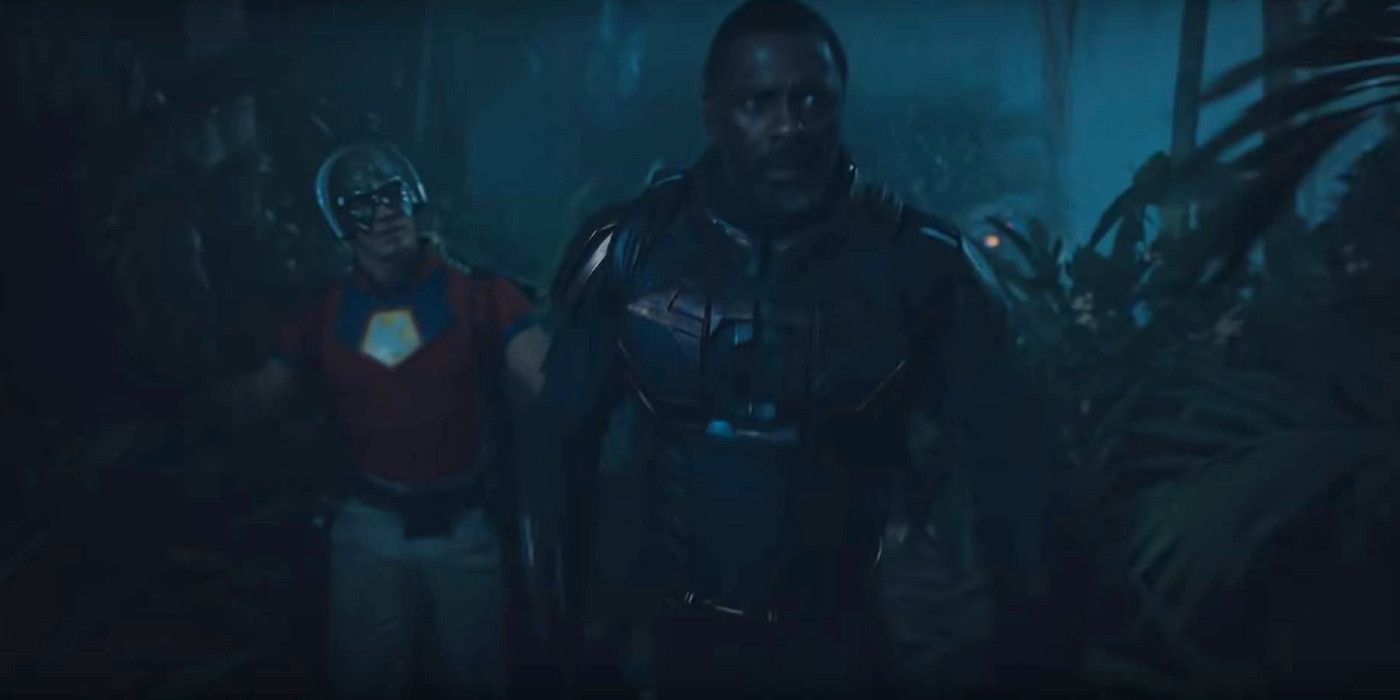 John Cena as Peacemaker and Idris Elba as Bloodsport The Suicide Squad