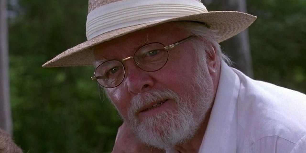 John Hammond looks at the dinosaurs in Jurassic Park