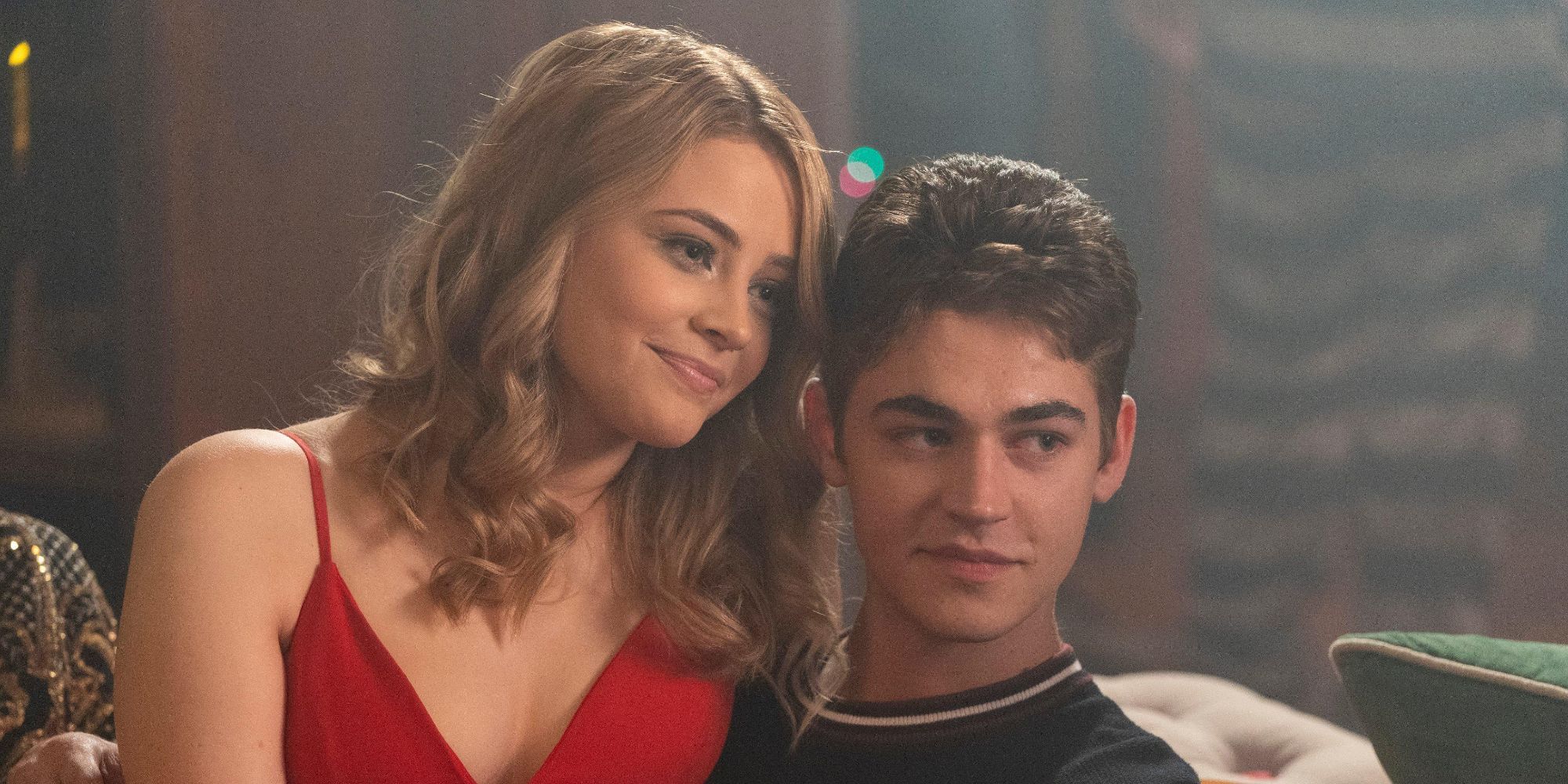 Josephine Langford and Hero Fiennes Tiffin in After We Collided