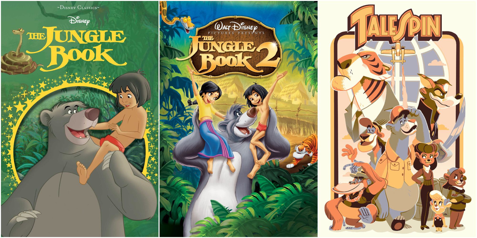 Jungle Book 1 and 2 TaleSpin Disney