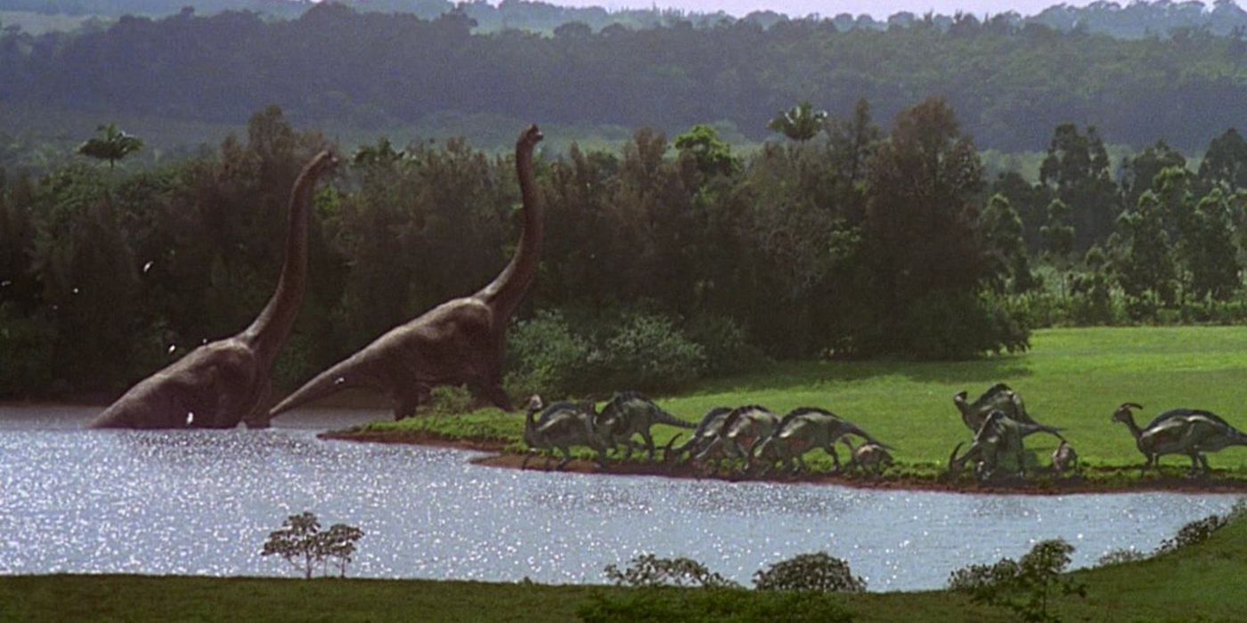 Jurassic Park Parasaurolophus Watering Hole