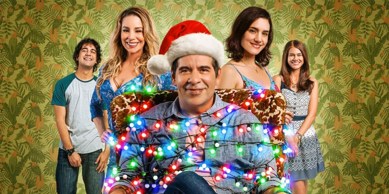 Jorge is wrapped in Christmas lights in Just Another Christmas
