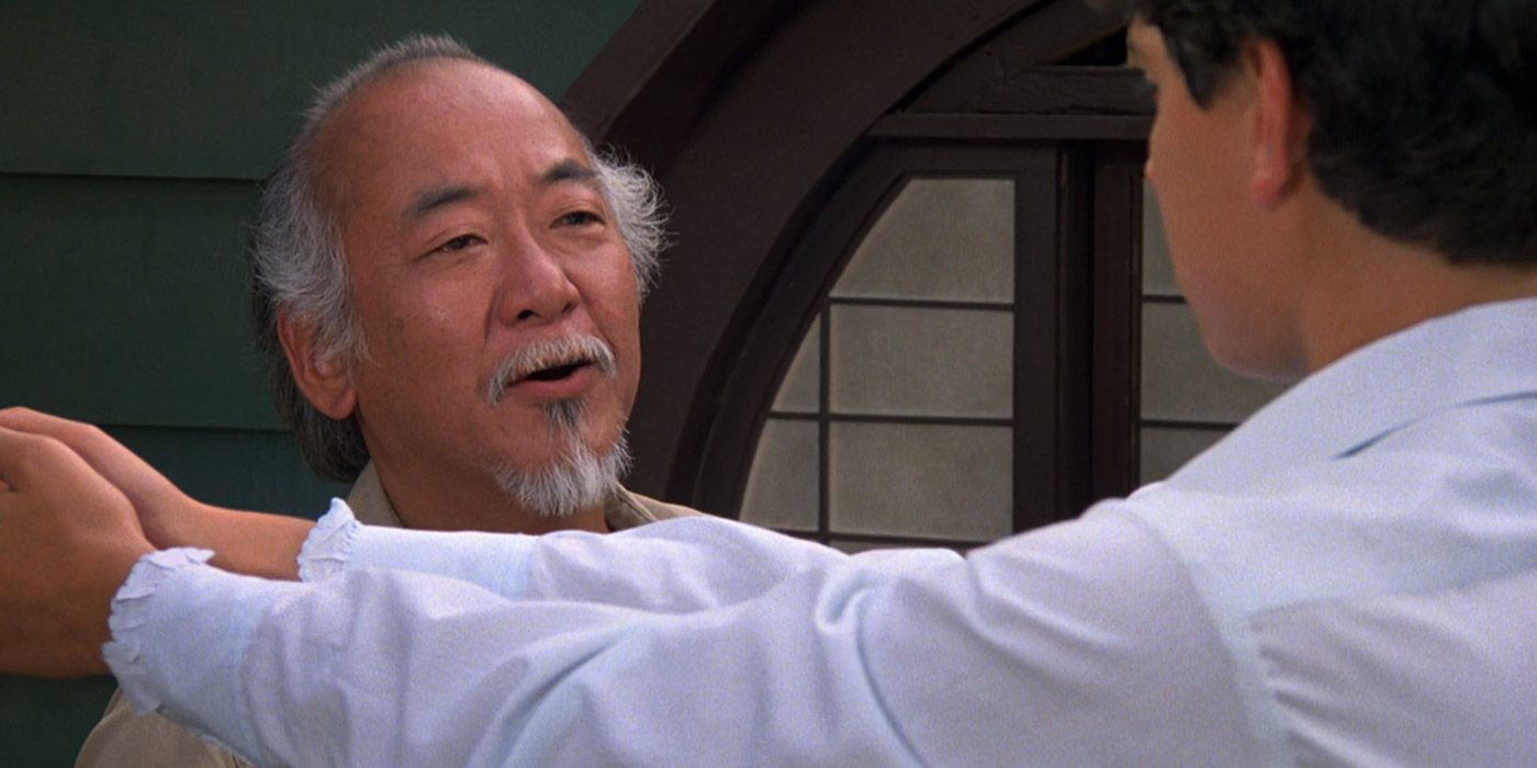 Miyagi shows Daniel how to breathe in The Karate Kid II