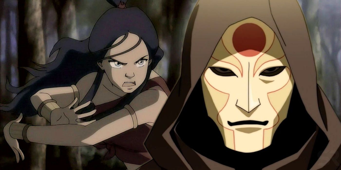 Katara Bloodbending and Amon in Legend of Korra