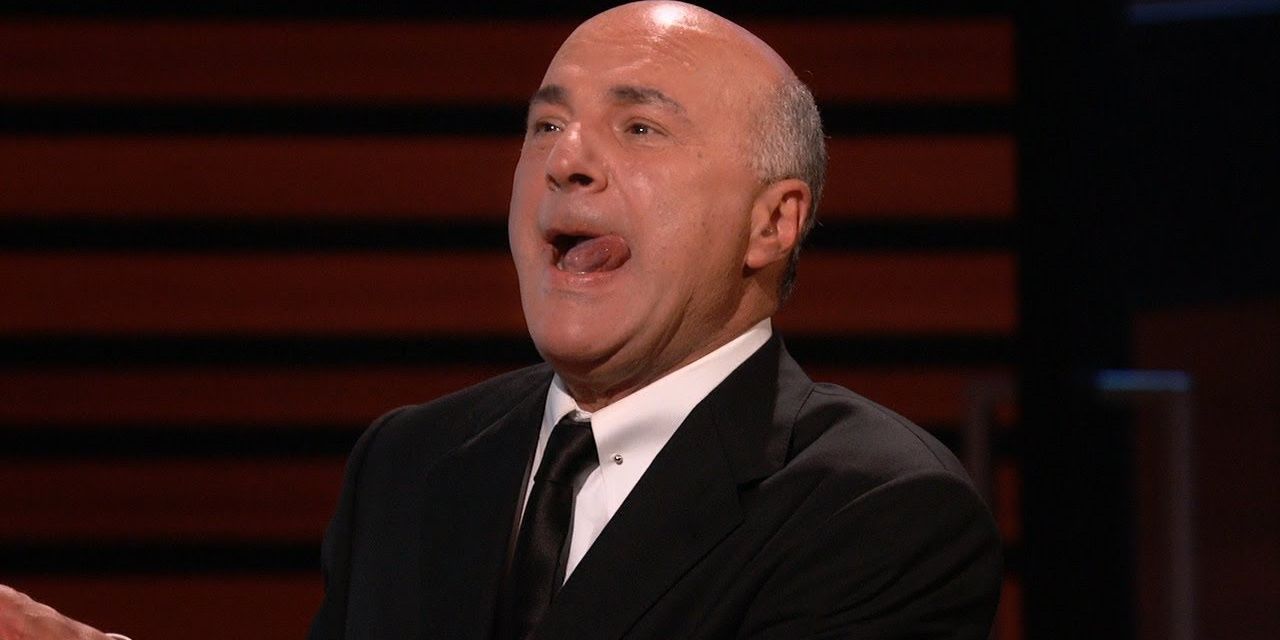 Kevin O'Leary makes a joke in ABC's Shark Tank