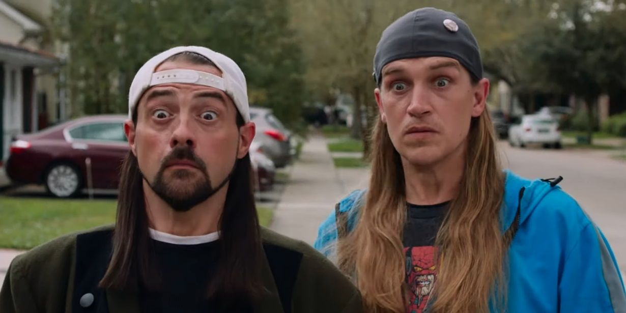 Kevin Smith and Jay Mewes looking shocked in Jay and Silent Bob Reboot