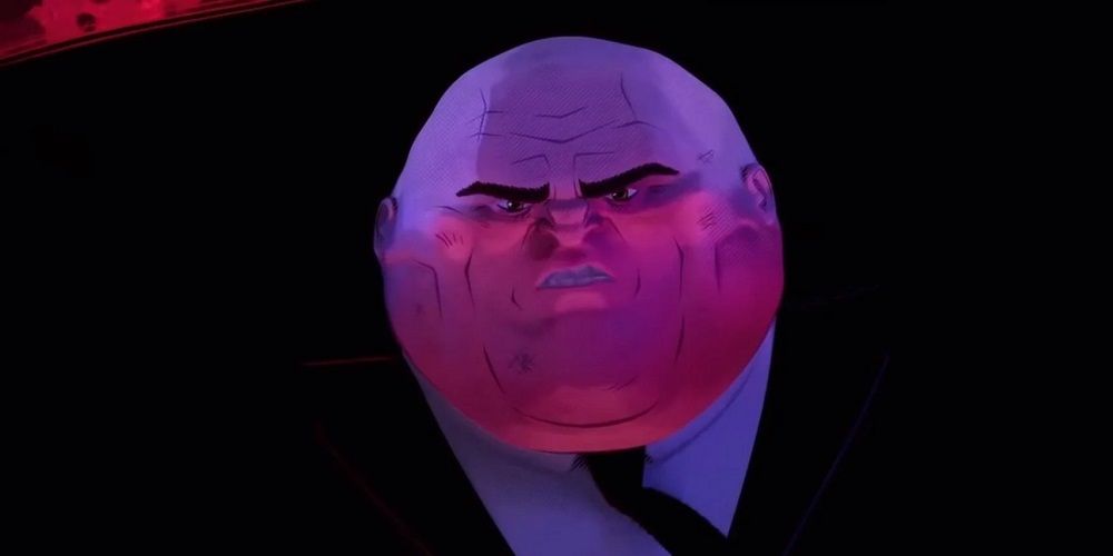 Kingpin looks angry in Spider-Man: Into the Spider-Verse