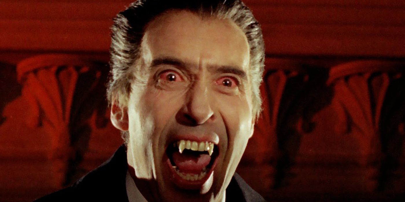 Christopher Lee as Dracula in Dracula Prince Of Darkness