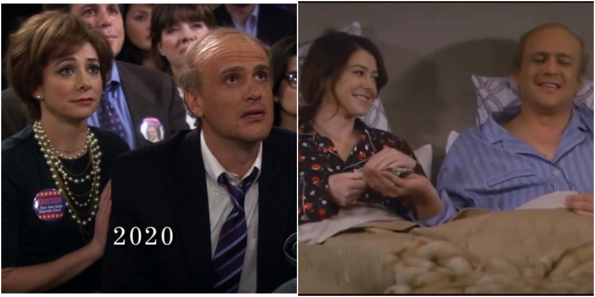 Lily and Marshall in How I Met Your Mother flashforward