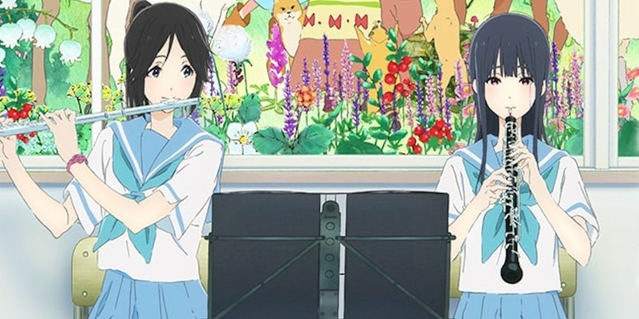 Mizore and Nozomi in Liz and the Blue Bird
