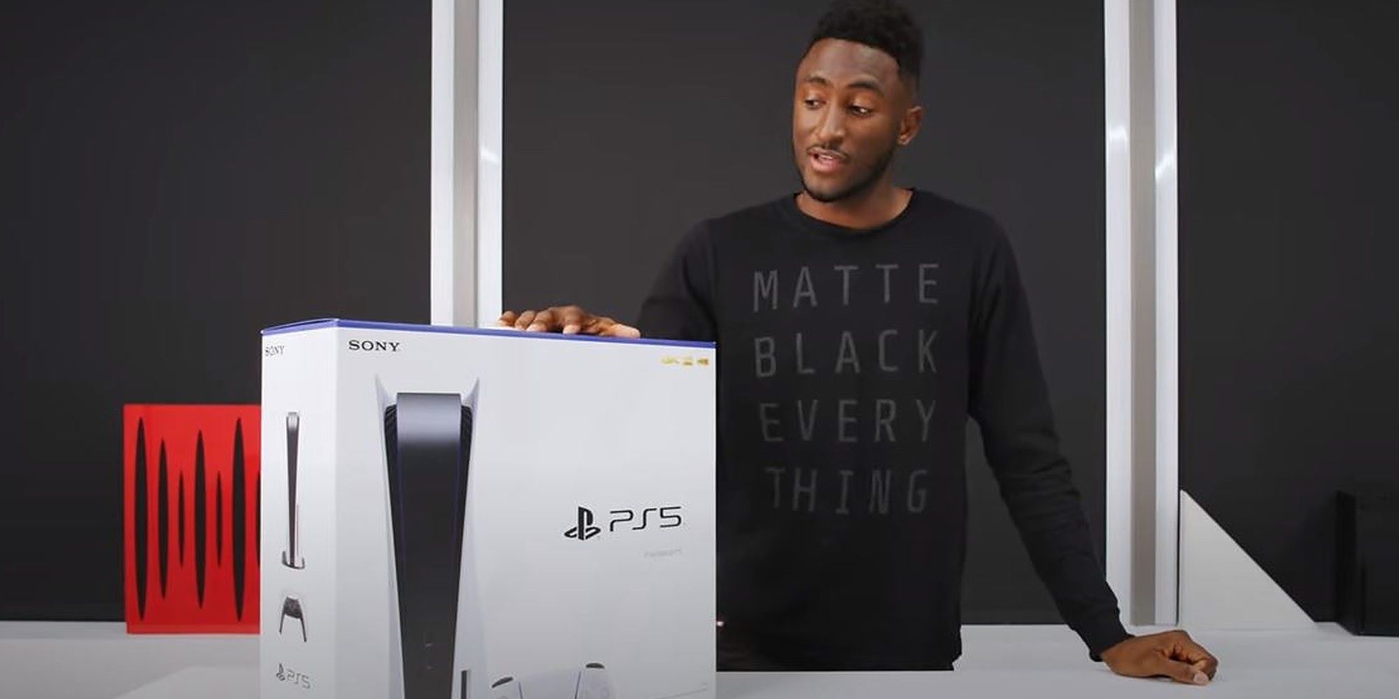 Marques Brownlee's unboxing video of the PlayStation 5.