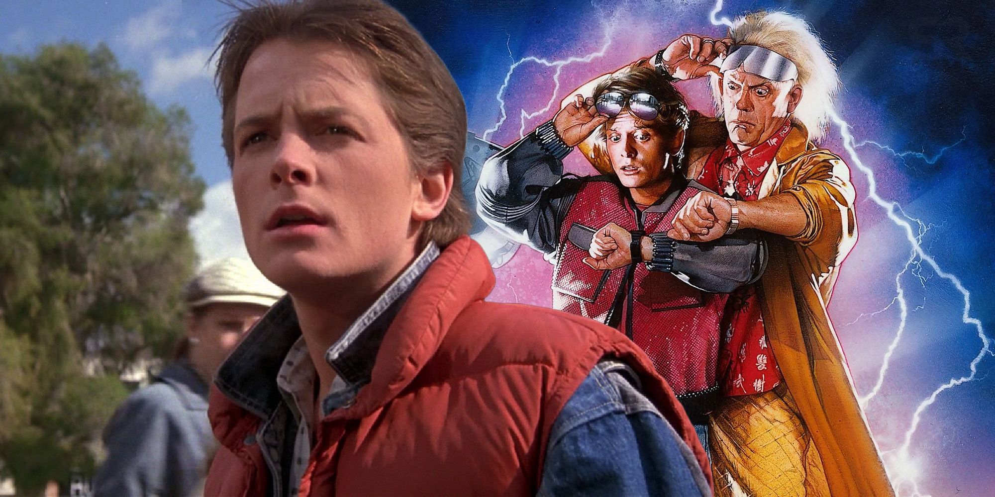 Marty mcfly and Doc Brown Back to the future 2