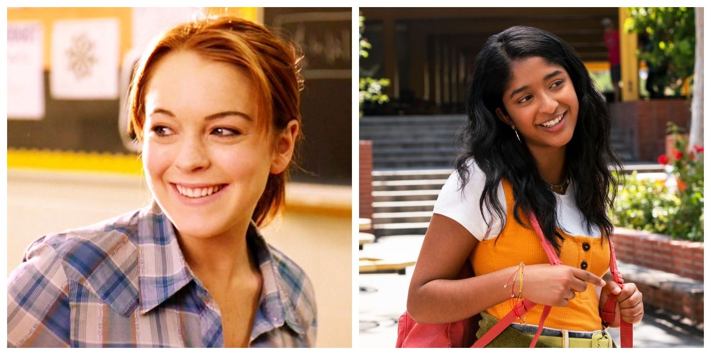 mean girls lindsay lohan as cady heron and Maitreyi Ramakrishnan