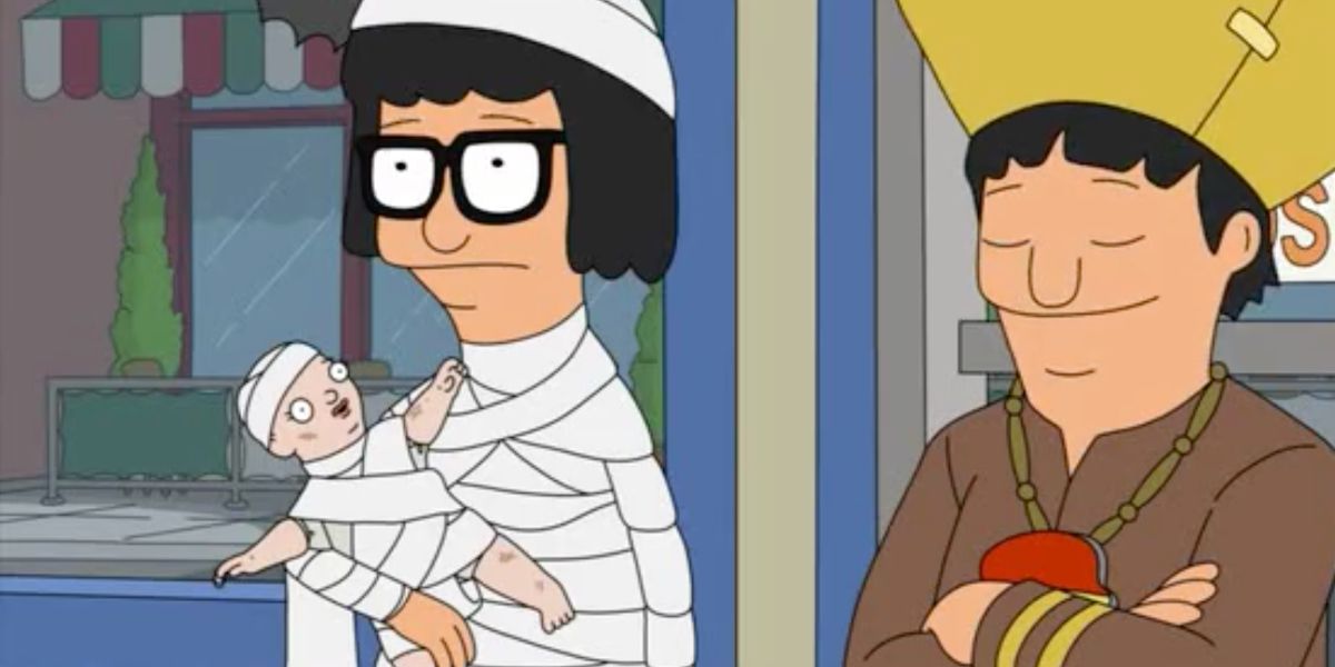 Tina as a Mommy Mummy in season 3 of Bobs Burgers