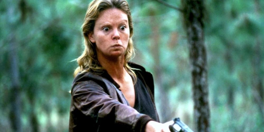 Charlize Theron as Aileen Wuornos in Monster