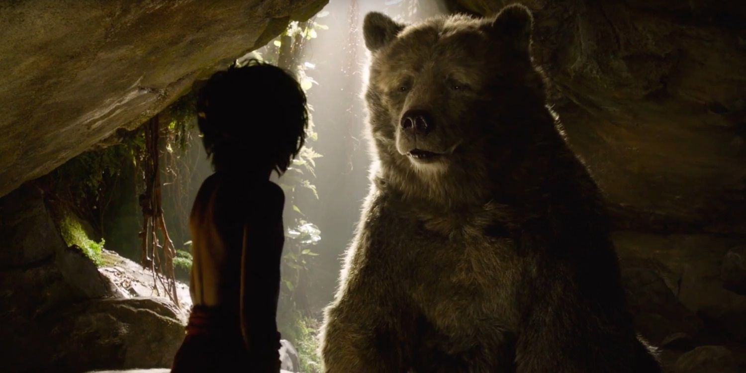 Mowgli and Baloo in The Jungle Book