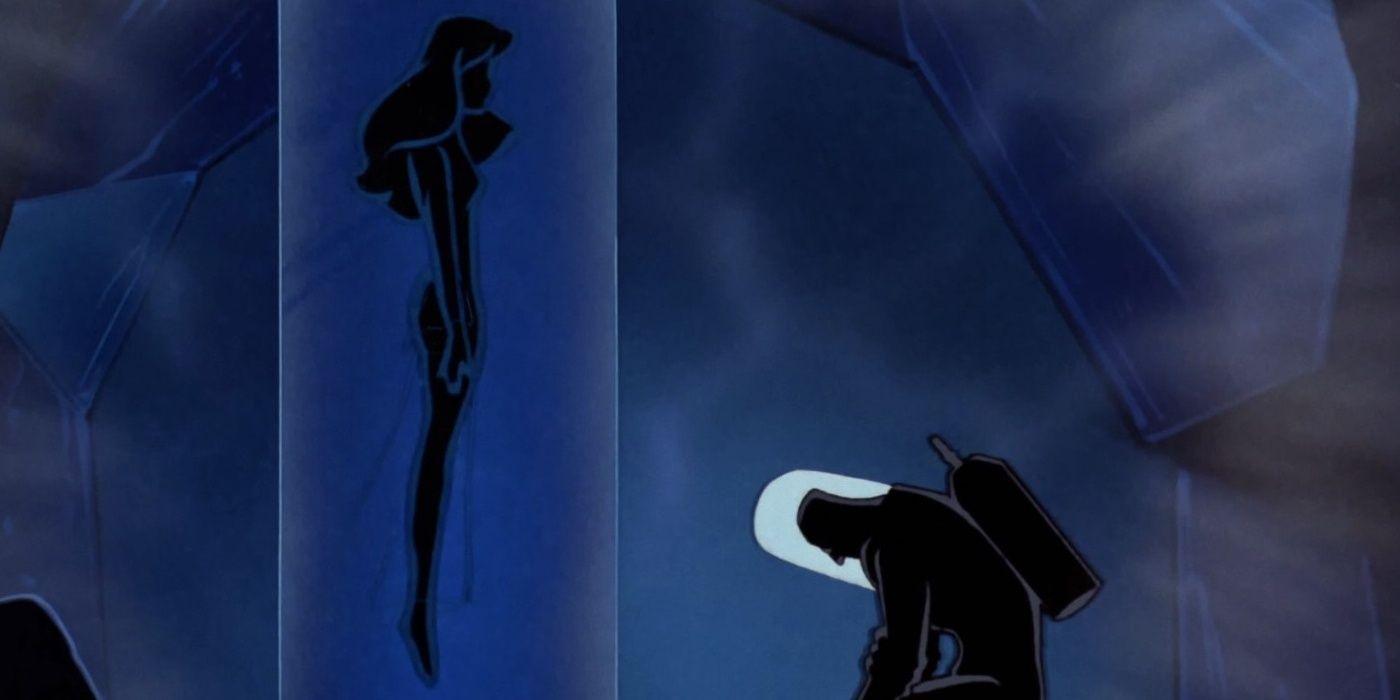 Mr. Freeze in mourning of his wife in an episode of Batman: The Animated Series