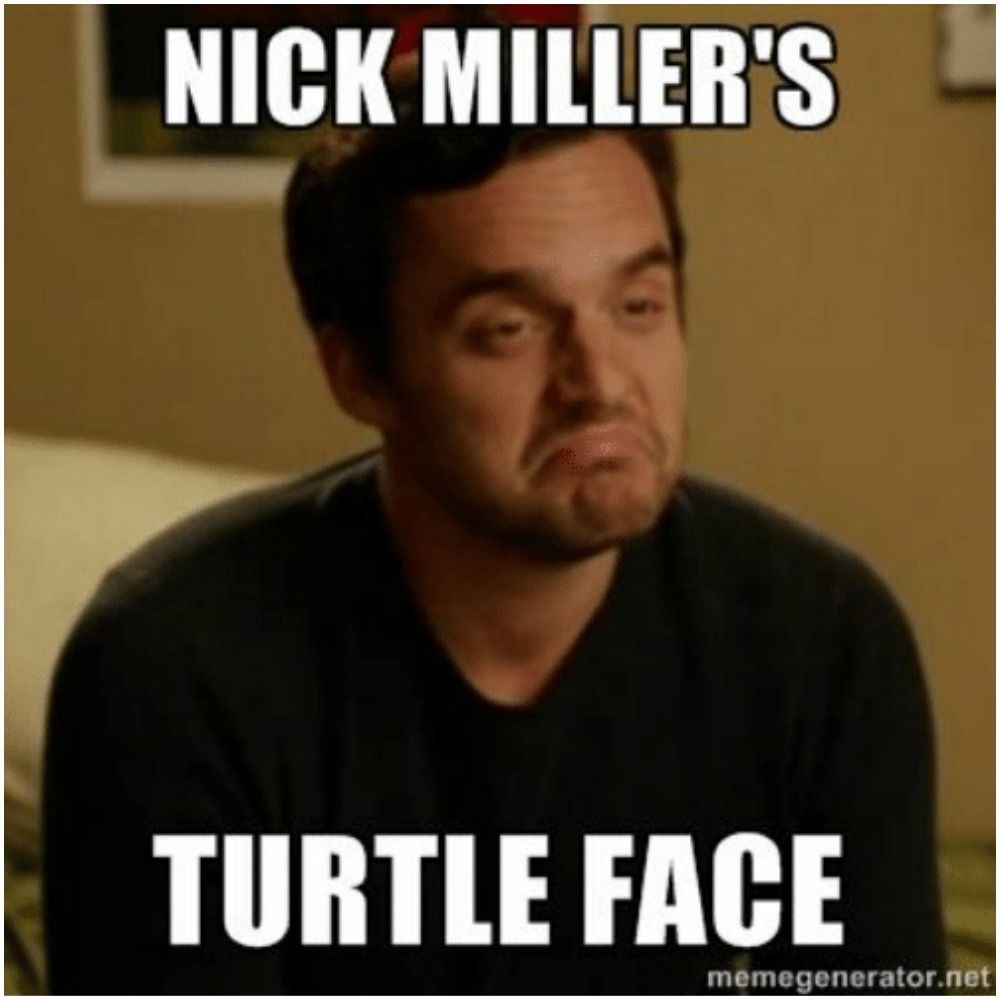 New Girl Nick Miller Meme – Turtle Face