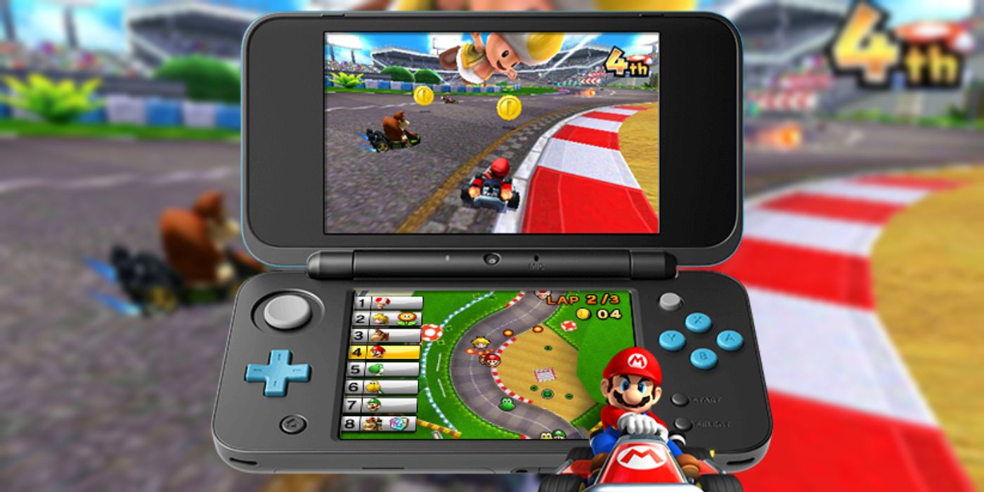 Nintendo 3DS Discontinued Mario Kart 7 Gameplay Low-Res