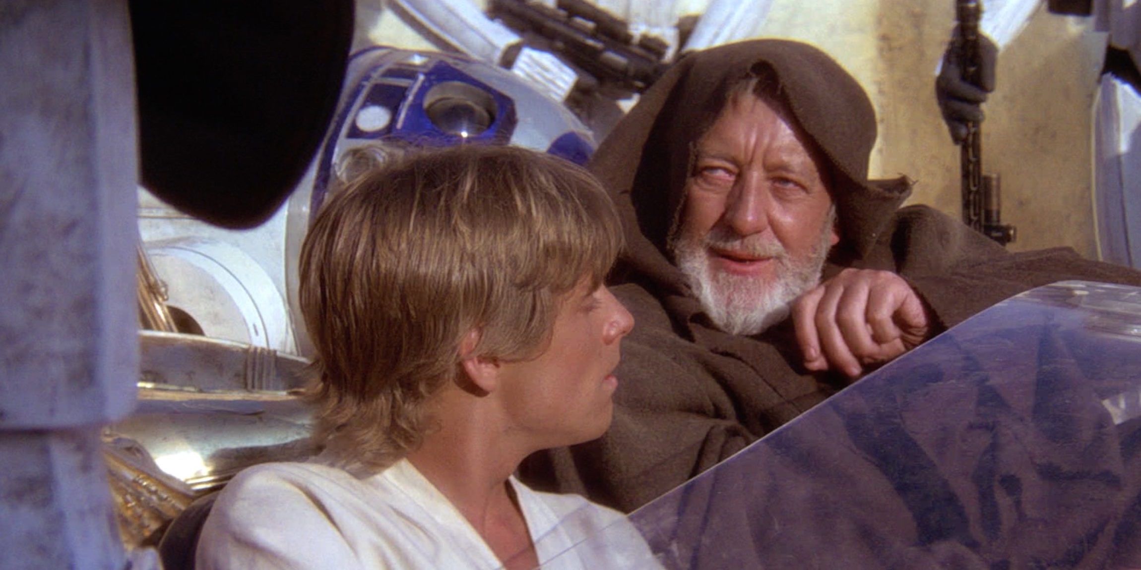 Obi-Wan uses the Jedi mind trick in Star Wars