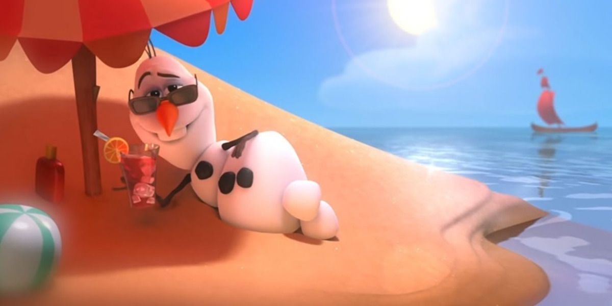 Olaf dreaming of summertime