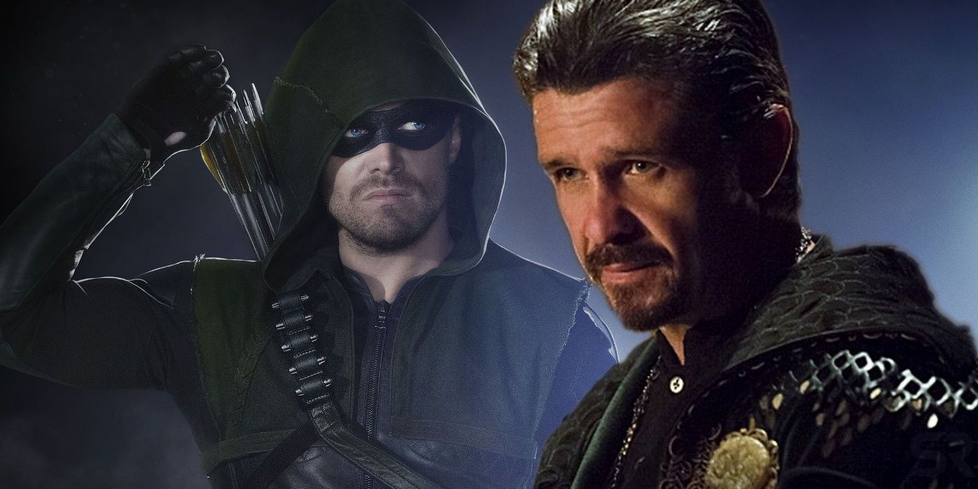 Oliver Queen and Ra's Al Ghul in Arrow