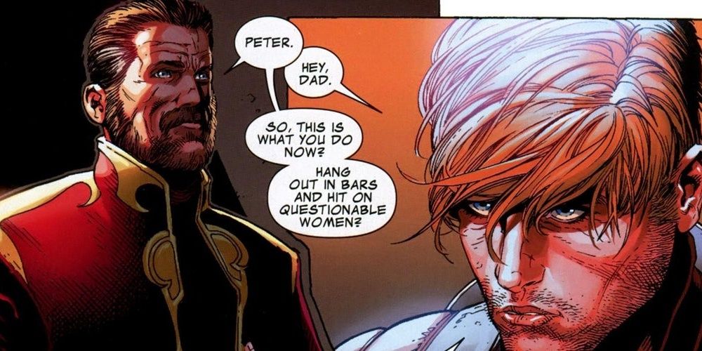 Peter talking to his father J&rsquo;son Cropped