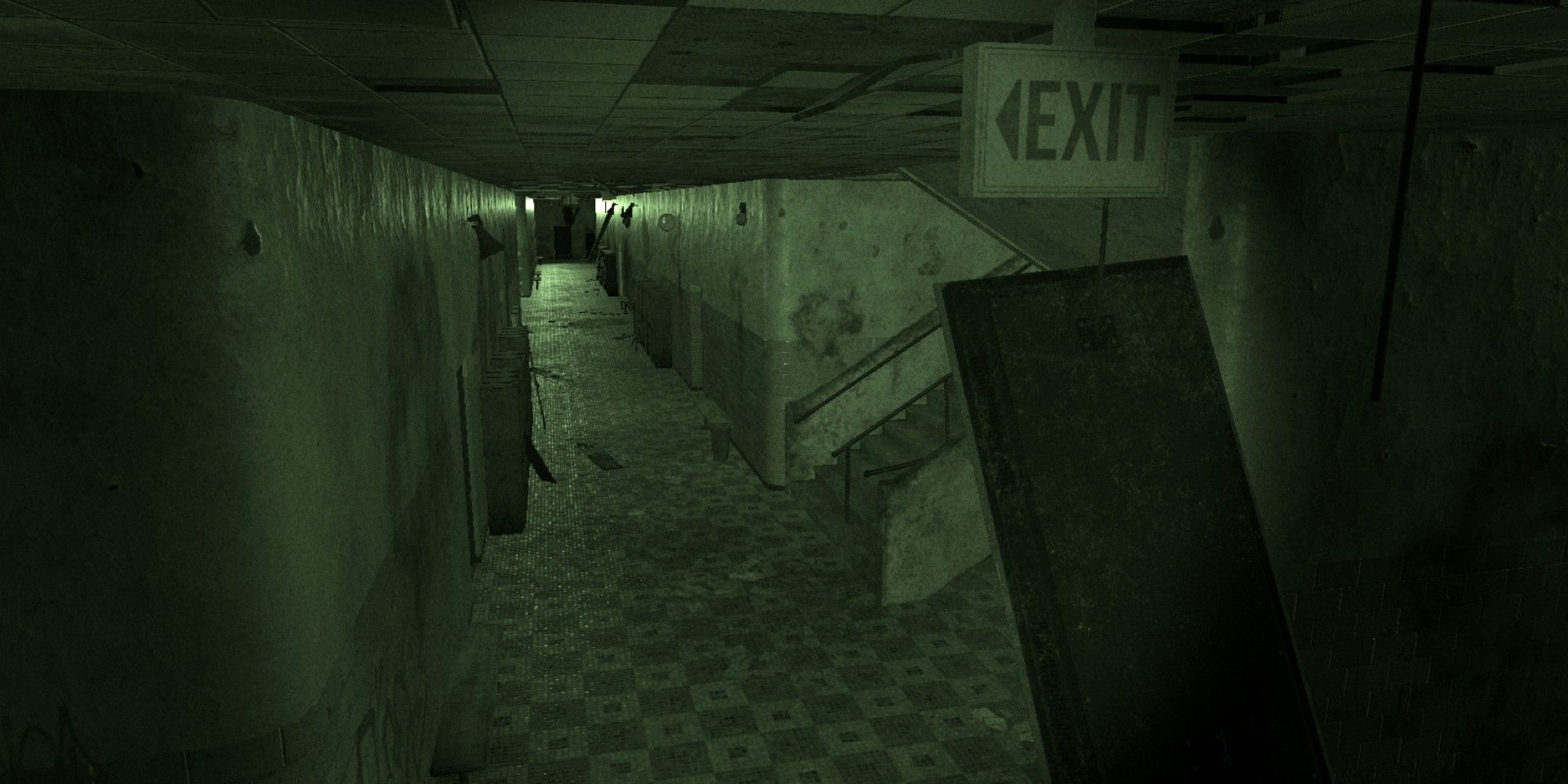 A player explores using Night Vision in Phasmophobia