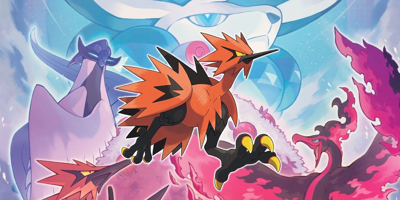 Galarian Articuno Zapdos Moltres Legendary Crown Tundra Pokemon Sword DLC