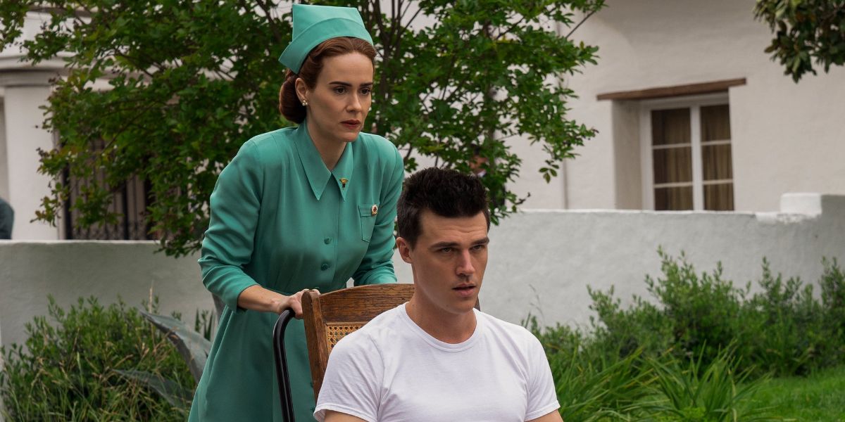 Sarah Paulson as Ratched and Finn Wittrock as Edmund Tolleson