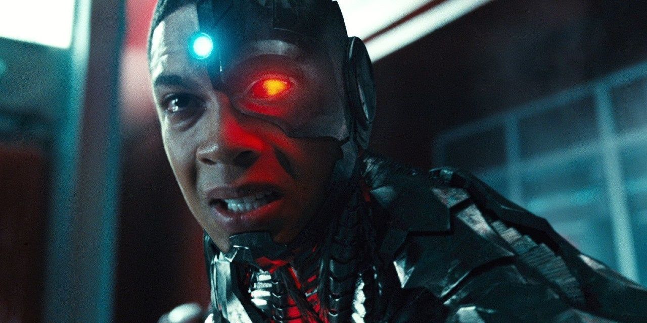 Cyborg begins to cry in Justice League