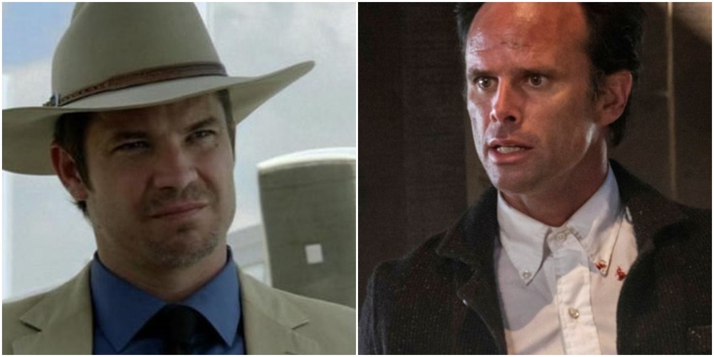 Timothy Olyphant and Walton Goggins