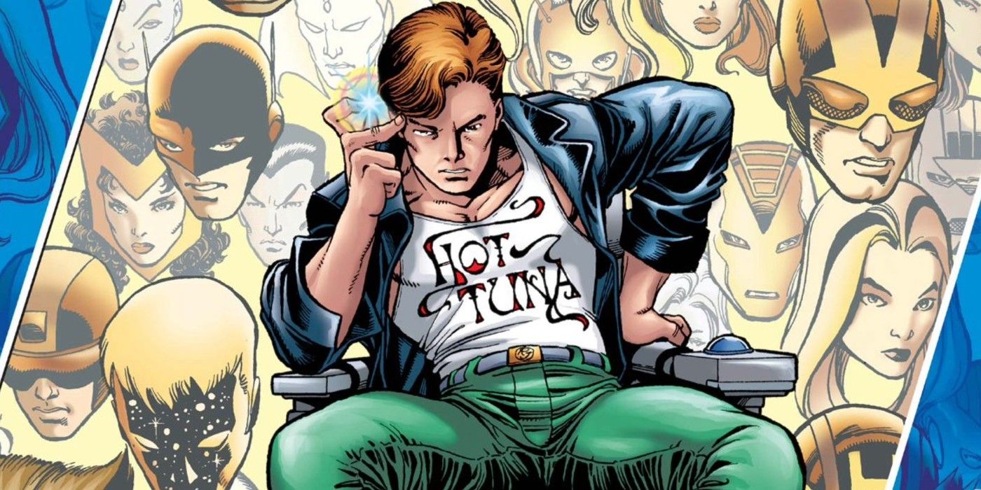 Rick Jone sitting on a chair in s Avengers Forever