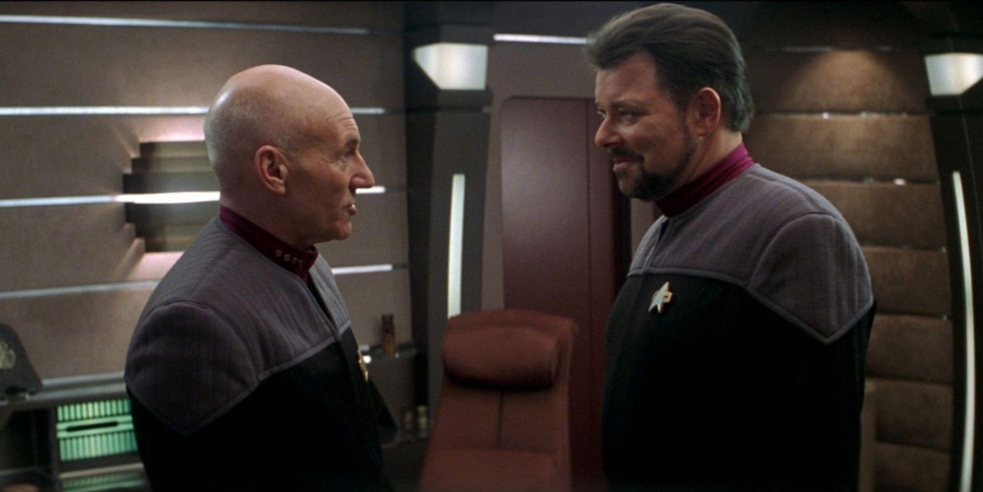 Riker and Picard in Star Trek