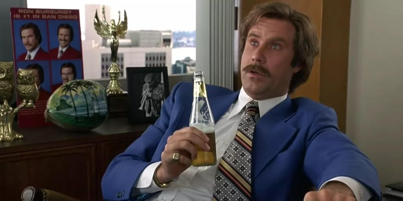 Ron Burgundy in Anchorman