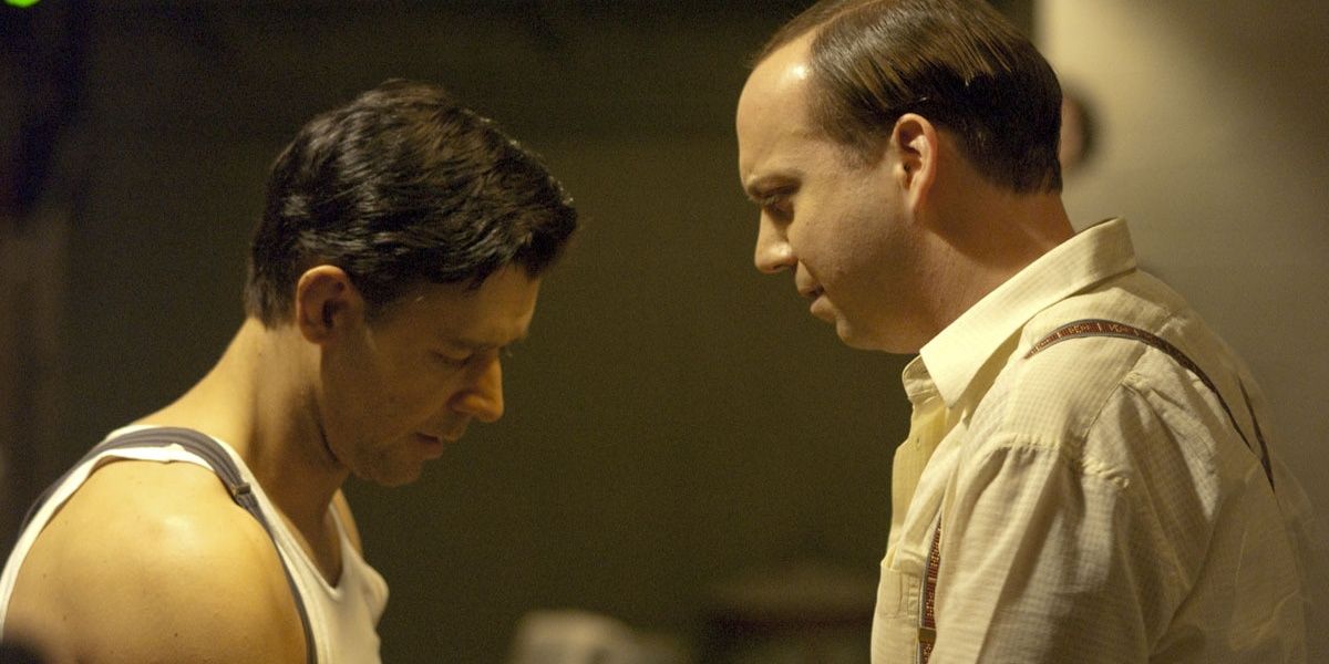 Russell Crowe and Paul Giamatti in &quot;Cinderella Man.&quot;