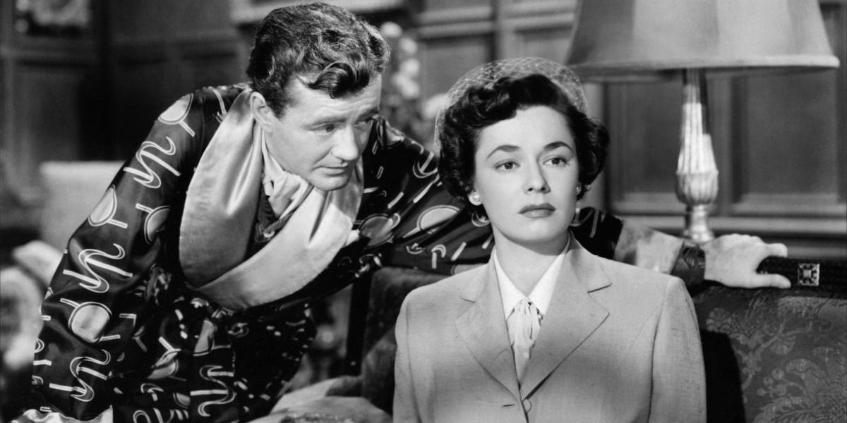 Ruth Roman and Robert Walker in Strangers on a Train