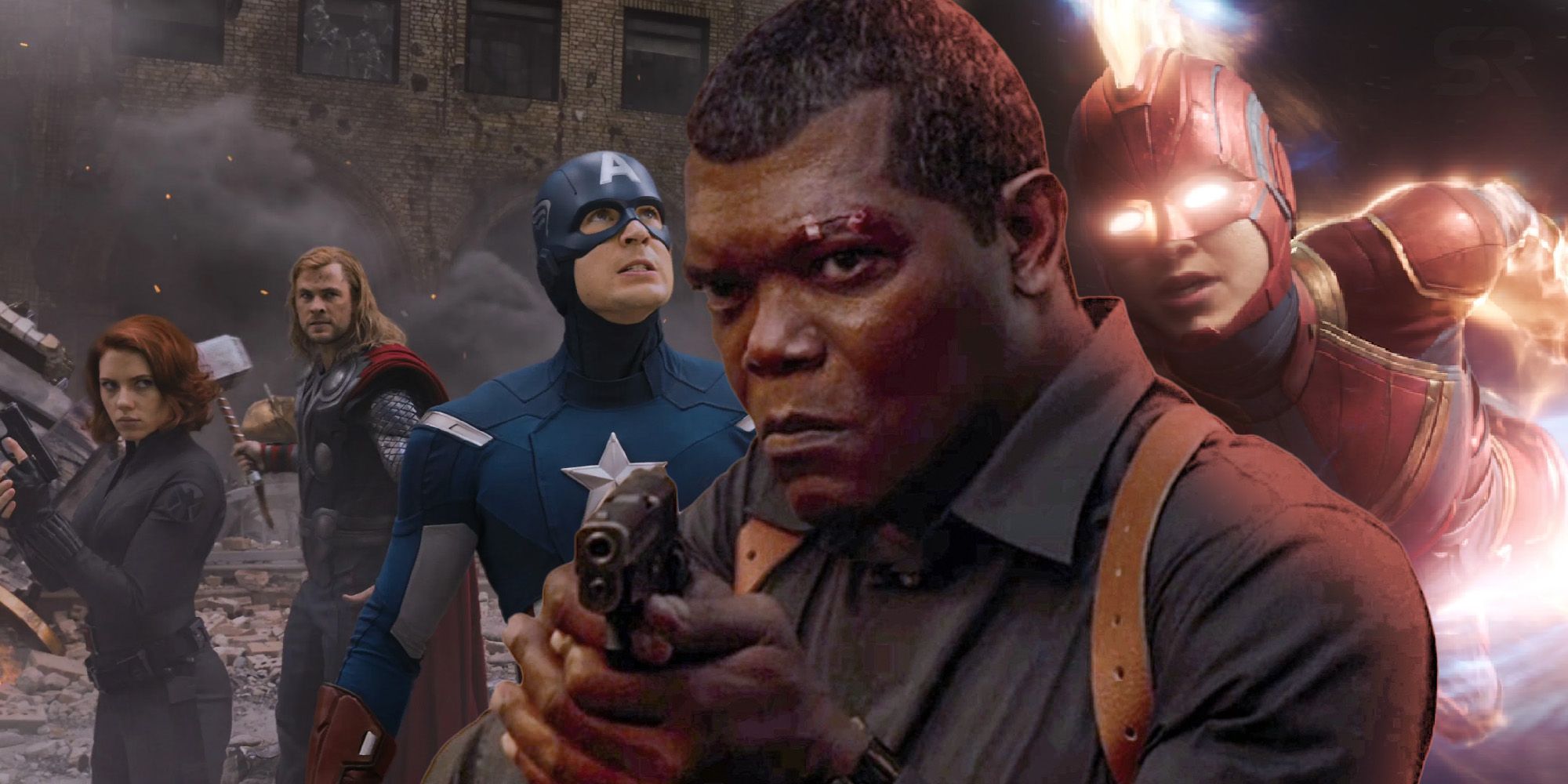 Samuel Jackson Nick Fury Captain Marvel the Avengers
