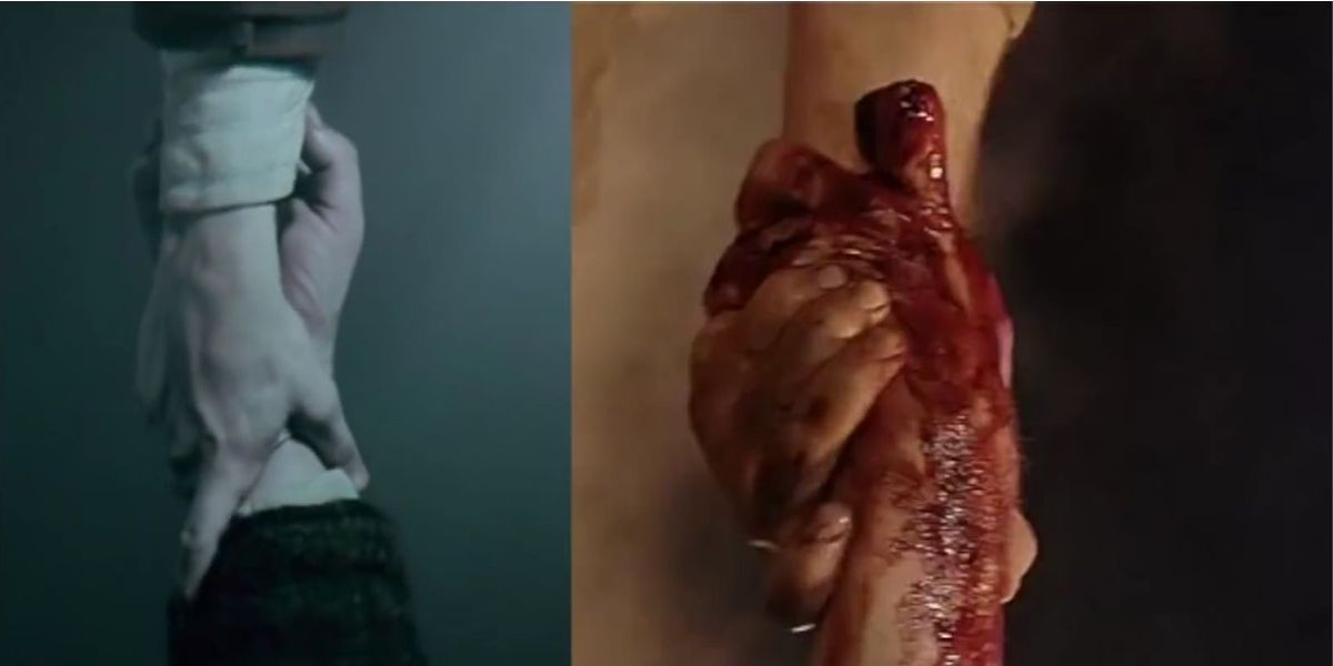 Fellowship and return of the king hand holding