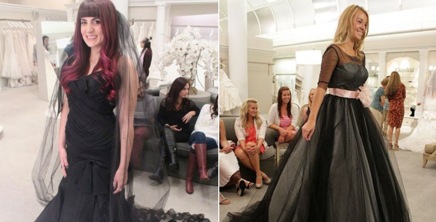 Brides wearing black dresses on &quot;Say Yes to the Dress.&quot;