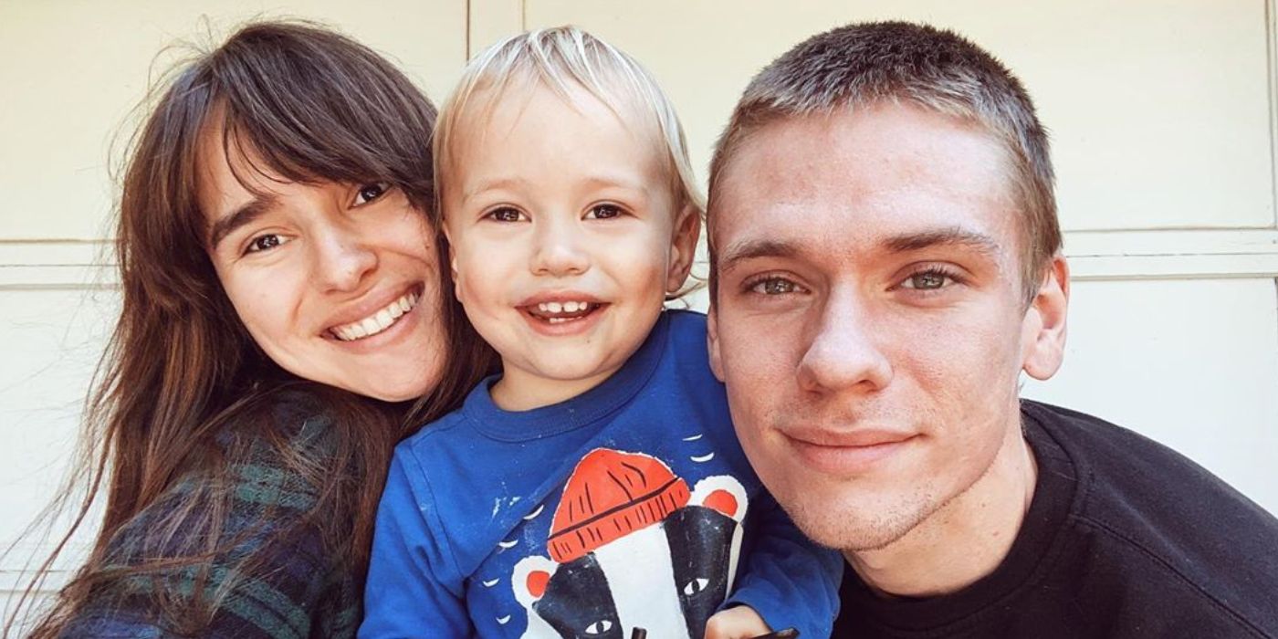 Steven Frend Olga Split: TLC: 90 Day Fiancé smiling with their son