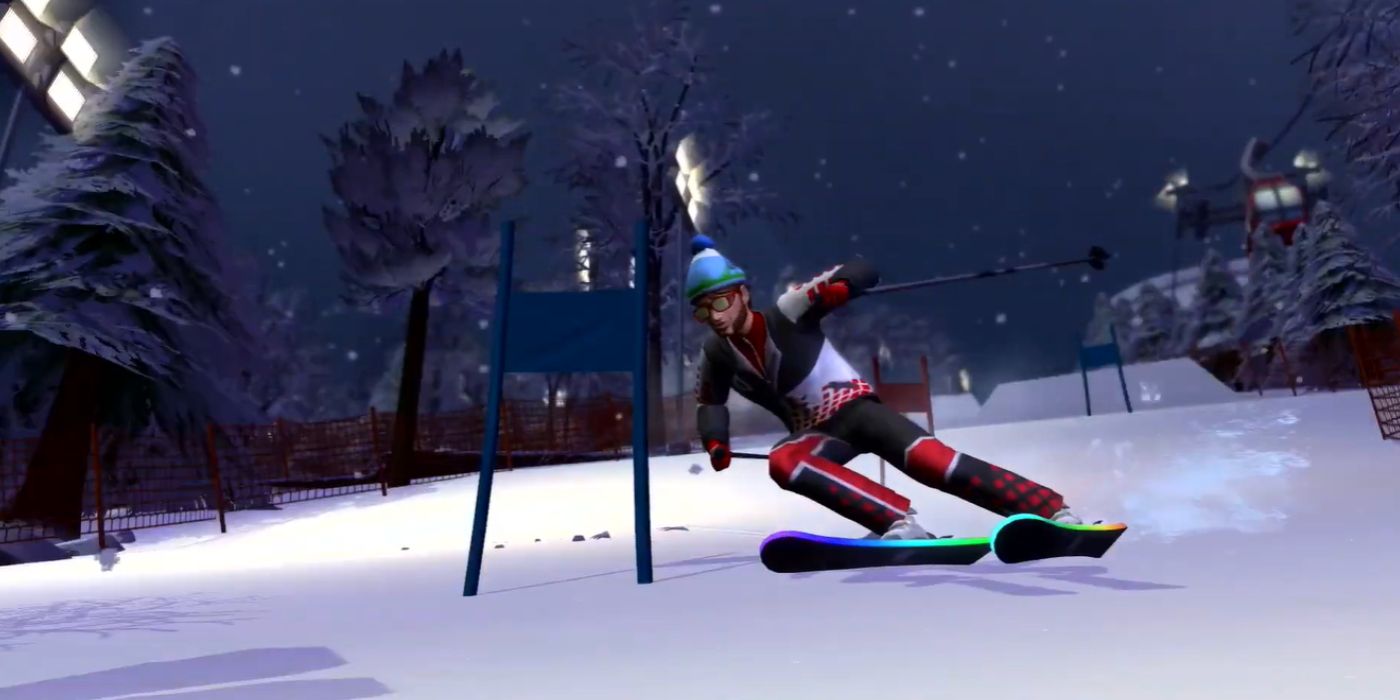 The Sims 4 Snowy Escape Skiing
