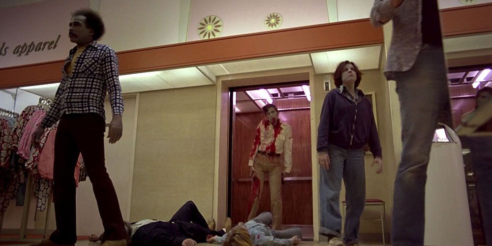 Mall zombies in Dawn of the Dead