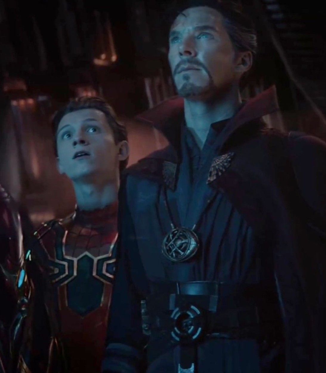 Spider-Man and Doctor Strange in Avengers Infinity War