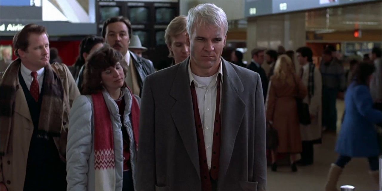 Steve Martin in Planes Trains and Automobiles